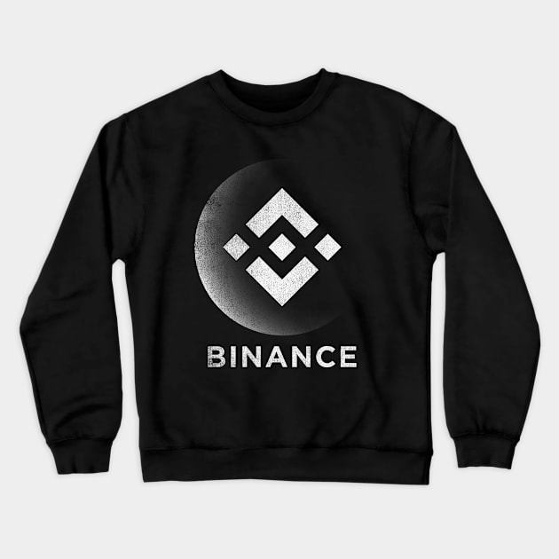 Vintage Binance BNB Coin To The Moon Crypto Token Cryptocurrency Blockchain Wallet Birthday Gift For Men Women Kids Crewneck Sweatshirt by Thingking About